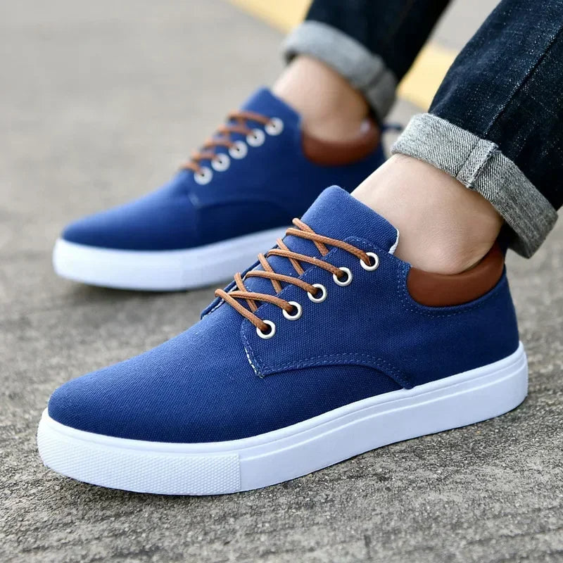 Gian - Stilfulde sneakers i lærred