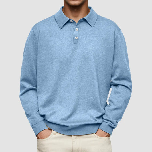 Kai – Ensfarvet polo-shirt