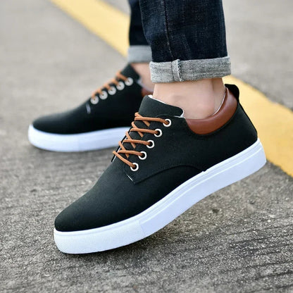 Gian - Stilfulde sneakers i lærred