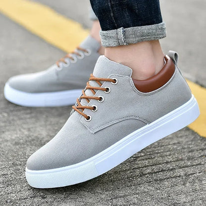 Gian - Stilfulde sneakers i lærred