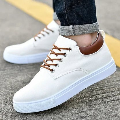 Gian - Stilfulde sneakers i lærred