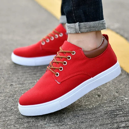 Gian - Stilfulde sneakers i lærred